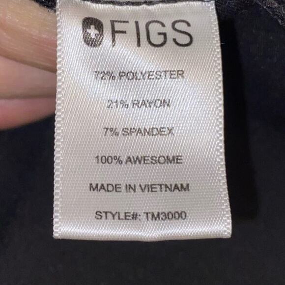 FIGS $38 Men’s Chisec 3 Pocket Scrub Top Blk TM3000 PO1384 Small - Picture 8 of 13